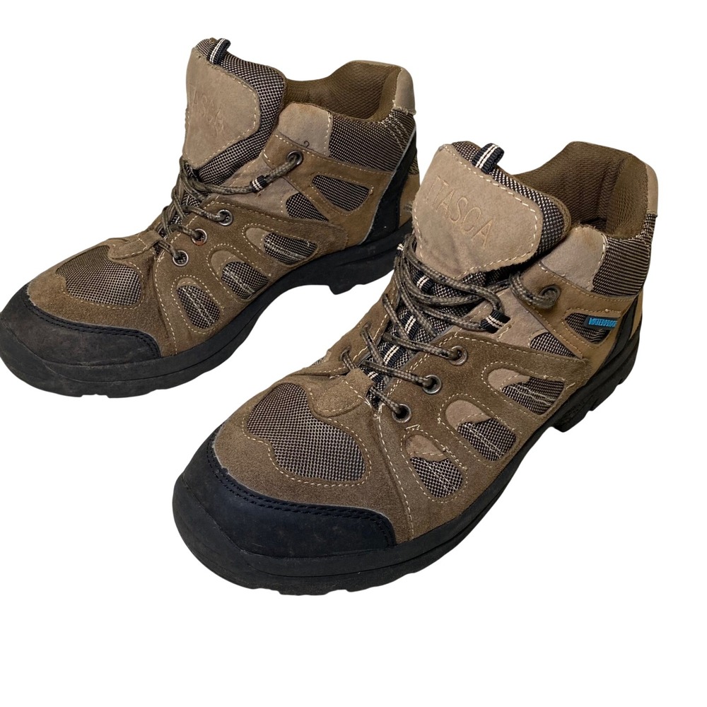 Itasca Waterproof Hiking Boots Men's Size 9.5 Tan Brown Mid Trail Outdoor